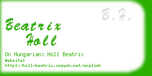 beatrix holl business card